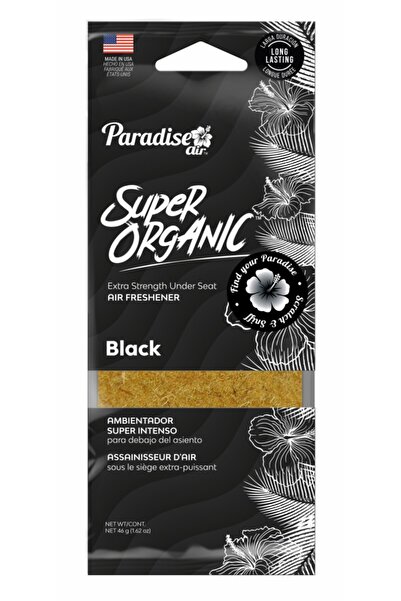 PARADİSE AİR معطر جو عضوي فائق الجودة، عبوة داخلية سوداء مكونة من 6 قطع