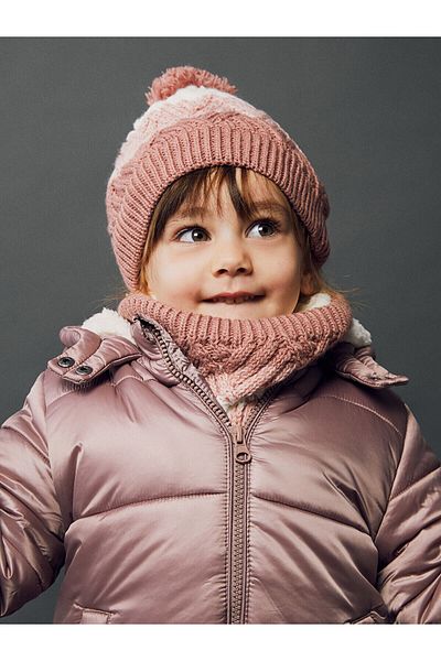LC Waikiki Lcw Color Blocked Baby Girl Beanie Handschuhe und Halskragen 3-teiliges Set