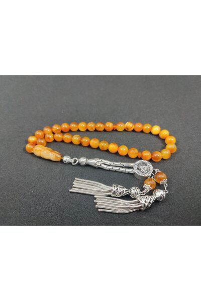 İskeçe Tesbih سكيتشيلي جيميل ماستر عمل فضي بشراشيب 12.75 جرام. ليتوما روك دام...