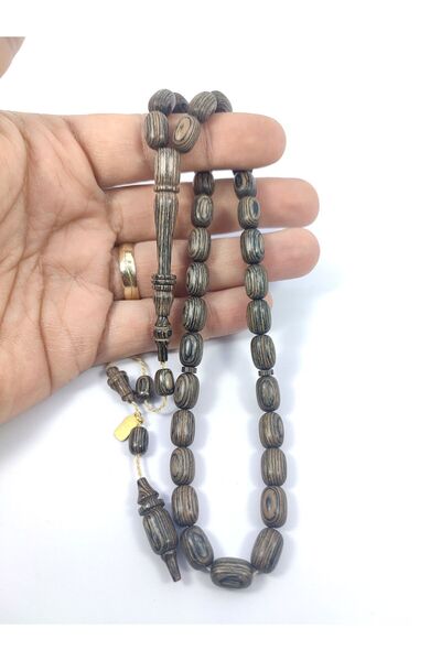 İskeçe Exclusive Halil Hilmi Master - Rare Genre Artifact, Ringed Imame, Camphor Wood Certified 6429