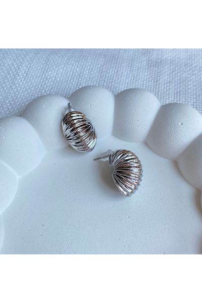 DEMOKAN Mussel Design Women's Earrings