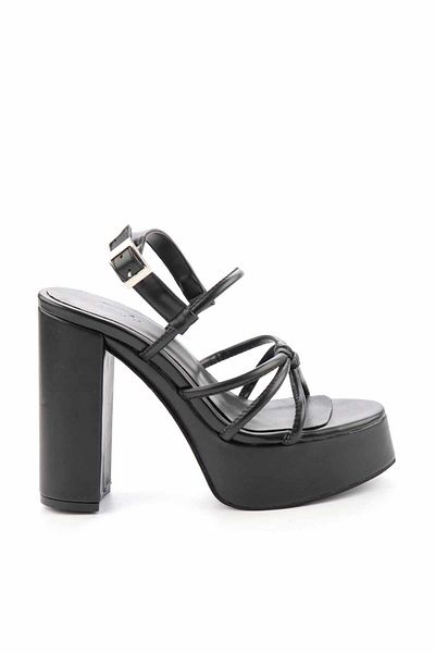 Bambi Schwarze klassische Damenschuhe mit Absatz K 05575031209