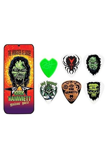 Jim Dunlop Kirk Hammett Signature 6lı Pena Seti (0.88mm)