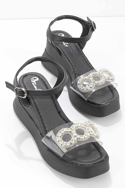 Bambi Sandale negre de damă K 05823500009