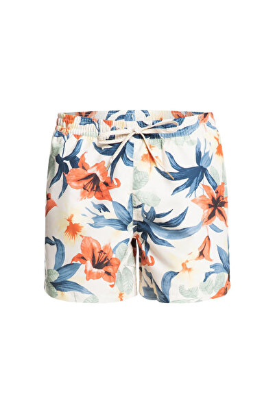 Quiksilver شورت رجالي للكرة الطائرة Short Everyday Garden Path Volley 15 أبيض...