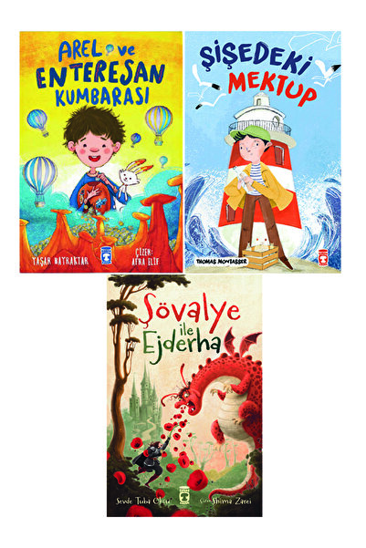 Timaş Çocuk 2. 3. Sınıf Okuma Seti 3 Kitap Arel ve Onun Enterasan Kumbarası-Ş...