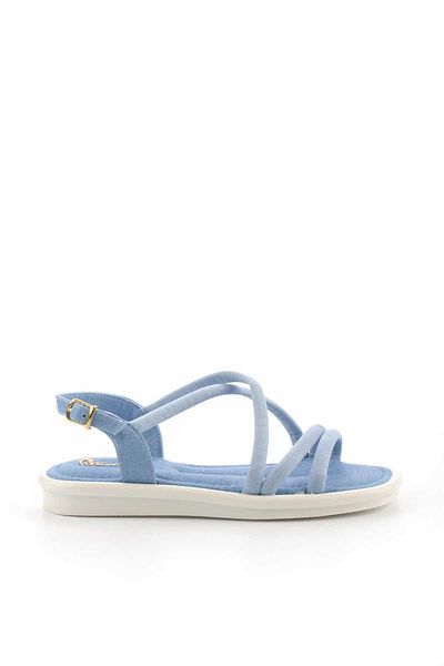 Bambi Denim Blue Fabric Women's Sandals K05824651504