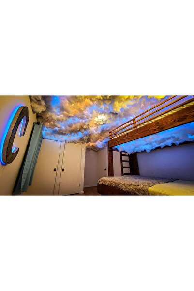 İzgi Concept 1kg Premium Silicone Fiber - for Ceiling Cloud Making, Ultra-Soft and Low Combustion Reaction (8-10 M2)