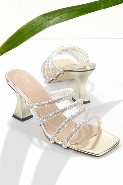 Bambi Papuci de damă Gold Mirror - K 04726013439