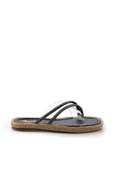 Bambi Black Stone Women's Slippers K04874013387