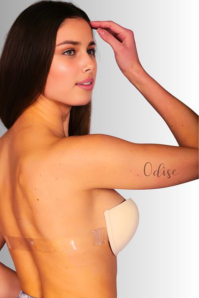 ODISE Transparent Back and Non-Padded Bra - Evening Dress Outfit (Suitable for Wedding, Engagement, Henna)