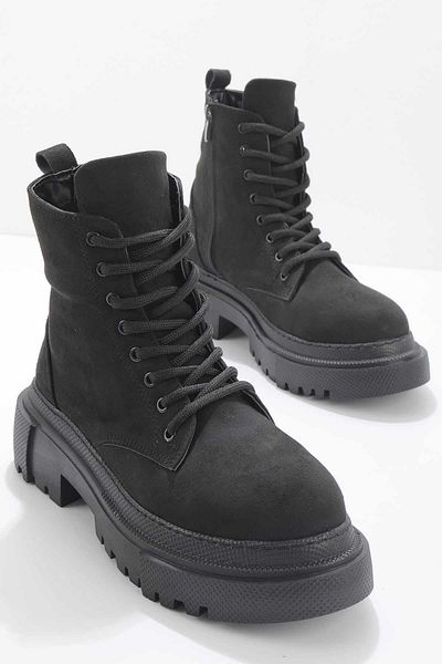 Bambi Μαύρα Suede Γυναικείες Μπότες & Μποτάκια K 02678020102