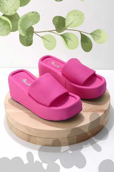 Bambi Γυναικείες παντόφλες Fuchsia Stretch K 04835420317