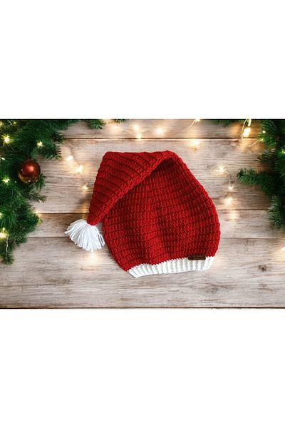 Asel Hand Knitted Santa Hat Gift