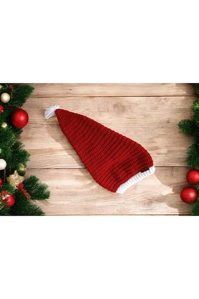Asel Hand Knitted Santa Hat Gift