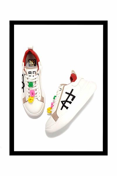Bambi Women's White Sneakers K01791071809