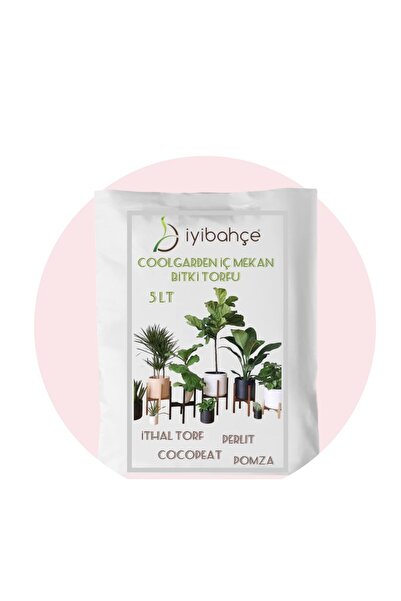 İYİBAHÇE COOLGARDEN İÇ MEKAN BİTKİ TORFU 5 LT Starliçe-Areca-Şeflera-plea vb.