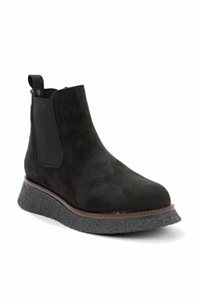 Bambi Μαύρα Suede Γυναικείες Μπότες & Μποτάκια K 02538036302