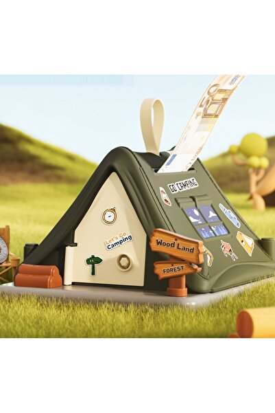 Livava خيمة تخييم مع أضواء خضراء وقفل لاصق - 21x15