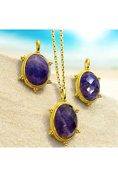 Büke Doğaltaş Tasarım Kaplumbağa Çerçeveli Çelik Doğaltaş Kolye Ucu (zincirsiz)