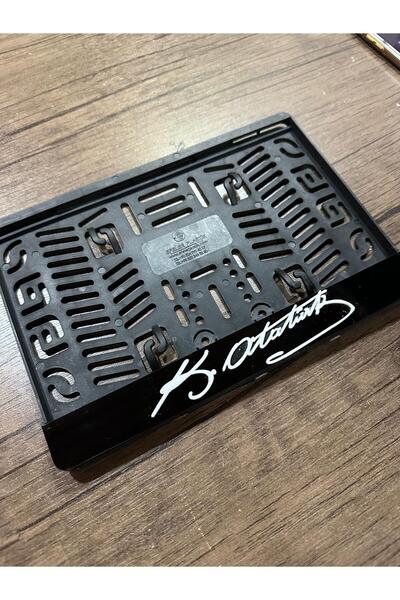 EFELER PLASTİK 3d Atatürk İmzali Kabatmali Motor Pleksi̇ Plakalik Uyumlu