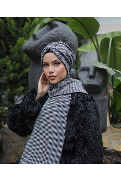 OykumBone Winter Scarf Hijab Bonnet Shawl