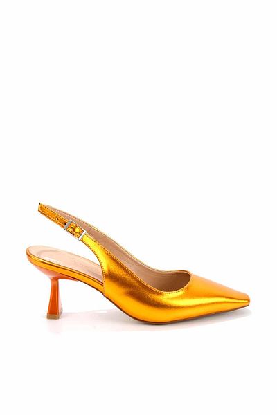Bambi Hellorangefarbene klassische Damenschuhe mit Absatz K 01232150209