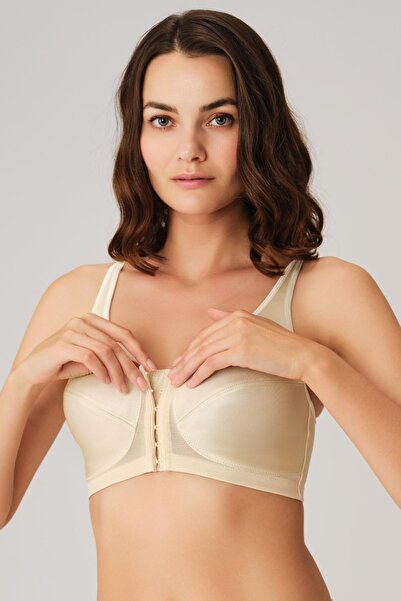 civetta Shaping / Sculpting Minimizer Wire-Free Non-Padded Front Opening Back Support Medical Bra