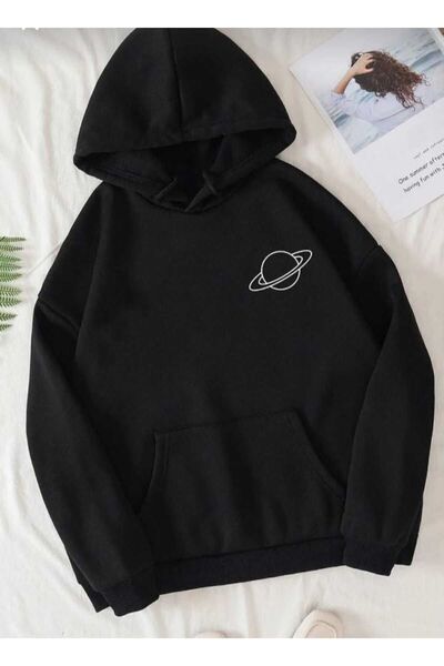 UNCİA OUTDOORS Unisex Oversize με κουκούλα και στάμπα