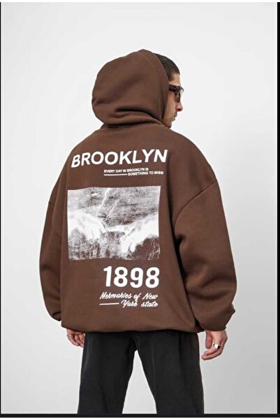 UNCİA OUTDOORS Unisex Oversize με κουκούλα και στάμπα