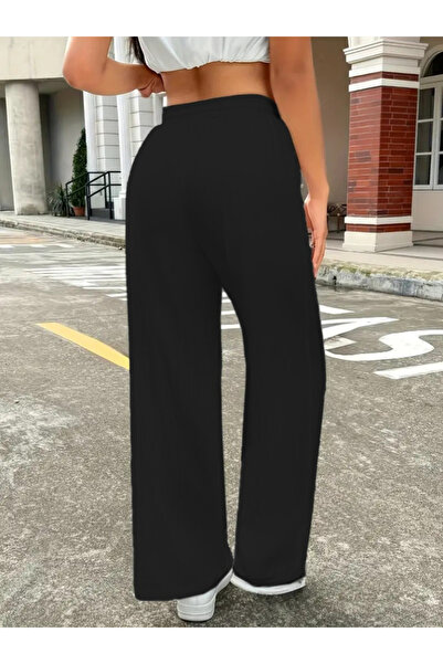 ALPACO Women's High Waist Wide Leg Wrinkled Pants -Collection