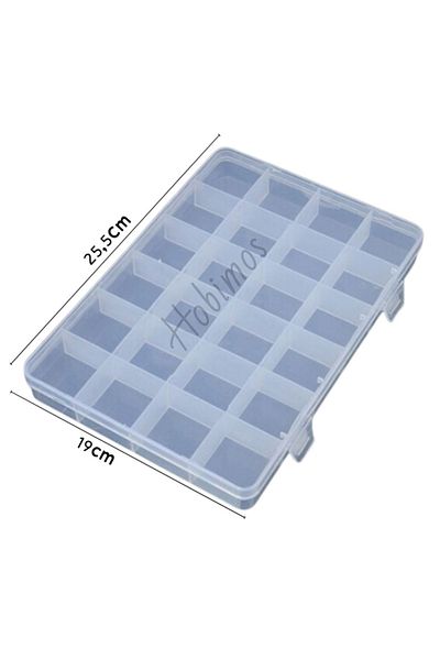 Hobimos 5 bucăți 24 de compartimente colier, inel, bijuterii și cutie de hobby cutie organizatoare (25,50x19x4cm)