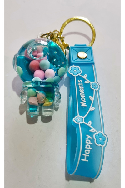 Modellino Cadou astronaut turcoaz Kawaii cristalizat suculent breloc și brățară - ornament pentru geantă