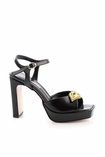 Bambi Metallic Black Women's Evening Dress Shoes K05211790609