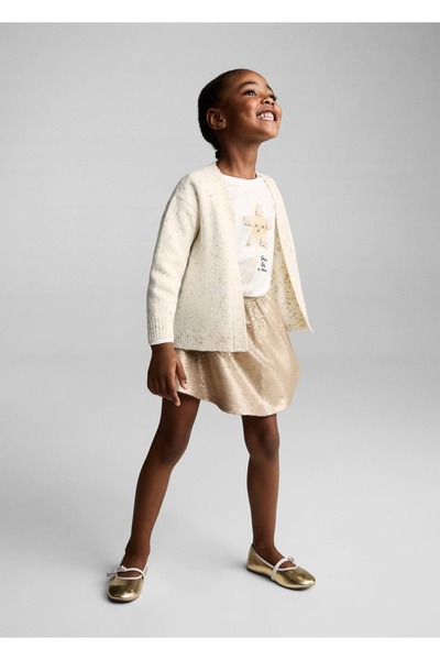 MANGO Baby Delik örgülü hırka