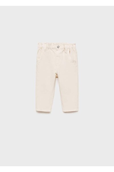 MANGO Baby Jeans with lace up waistband