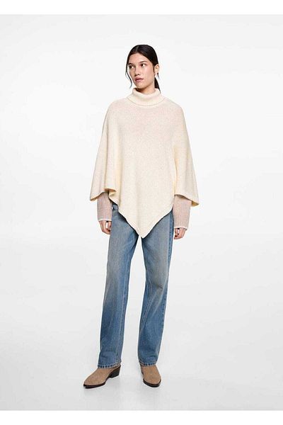 Mango Teen poncho tricotat