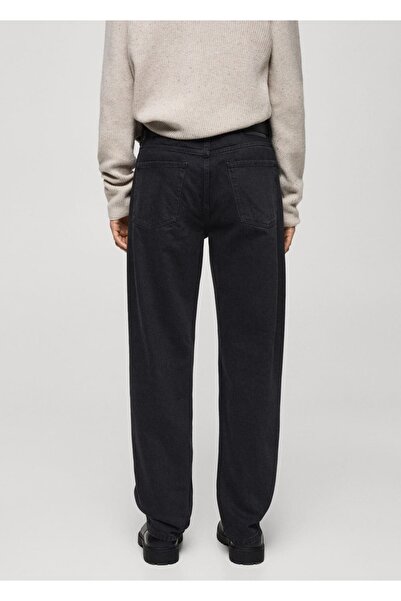MANGO Man Moby Düz Kesim Siyah Jean Pantolon