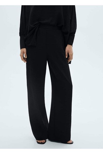 MANGO Woman Straight Cut Knitwear Pants