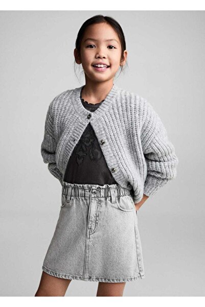 MANGO Kids Short Denim Skirt