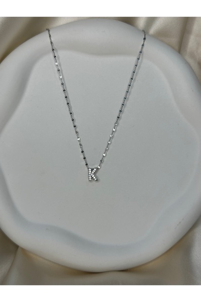 asal jewelry Zirkon Taşlı K Harf Kolye