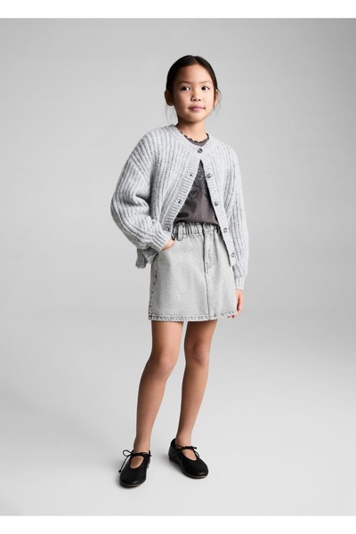 MANGO Kids Short Denim Skirt