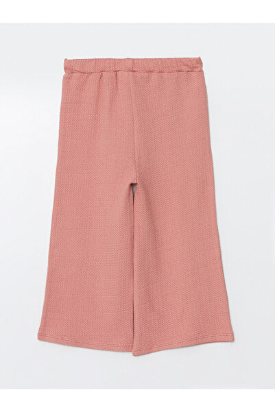 LC Waikiki Pink Basic Baby Girl Pants with Elastic Waist