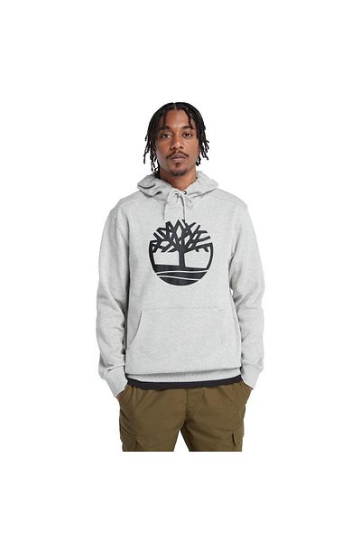 Timberland Ανδρικό φούτερ - Λογότυπο Kennebec River Tree, γκρι κουκούλα