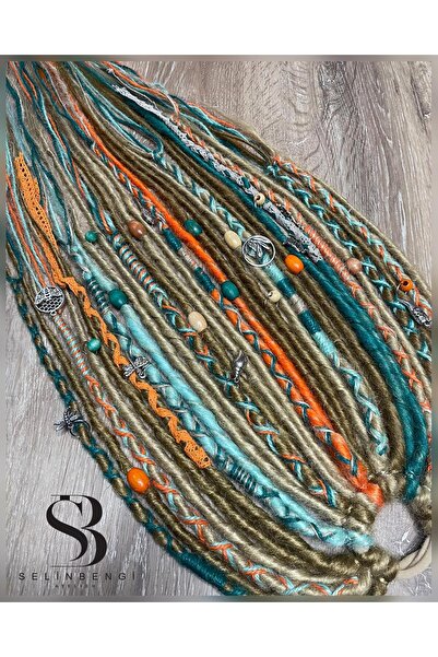 Selin Bengi 30 lu Rasta Toka - Bal Köpüğü & Karamel & Turuncu & Yeşil & Su Yeşili