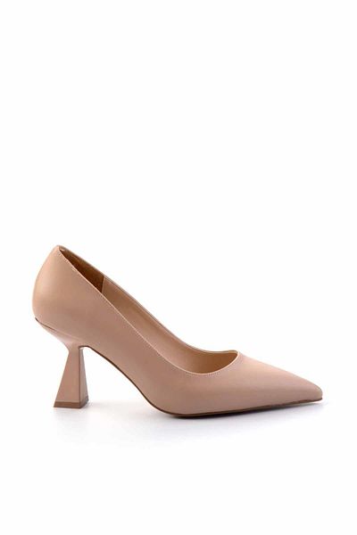 Bambi Beige Women's Classic Heeled Shoes01231304809