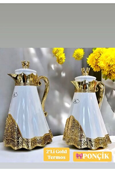 PONCİKPAZAR GOLD DETAYLI İTHAL TERMOS