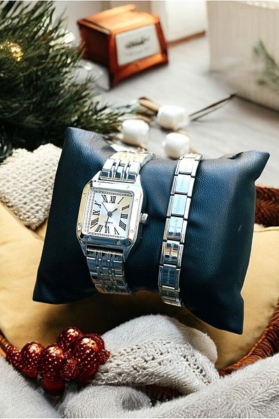 pullmarkt Italian Charm Bracelet + Wrist Watch