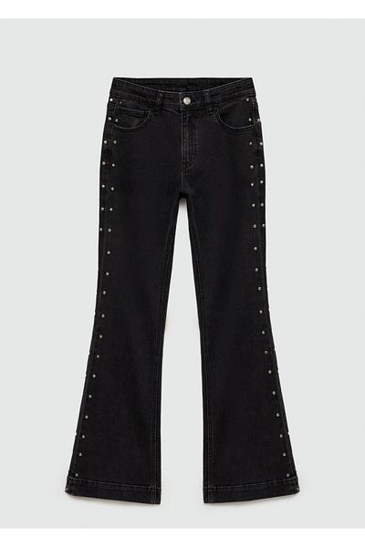 Mango Teen Τζιν παντελόνι flare με καρφιά
