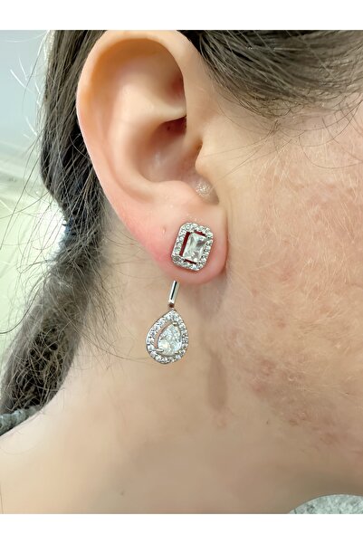 Gümüş sandık Baget ve Damla Taşlı Sallantılı Küpe, Tasarım Küpe